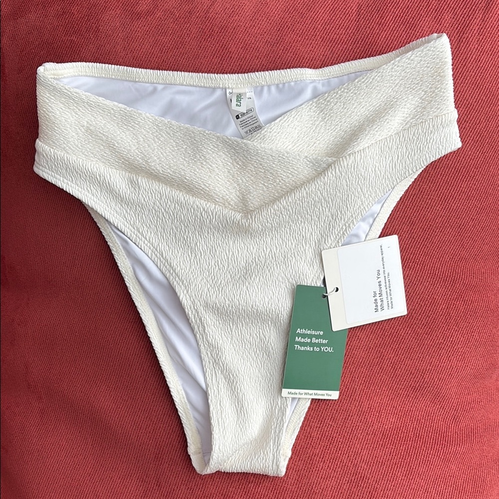White High-Cut Bikini Bottom